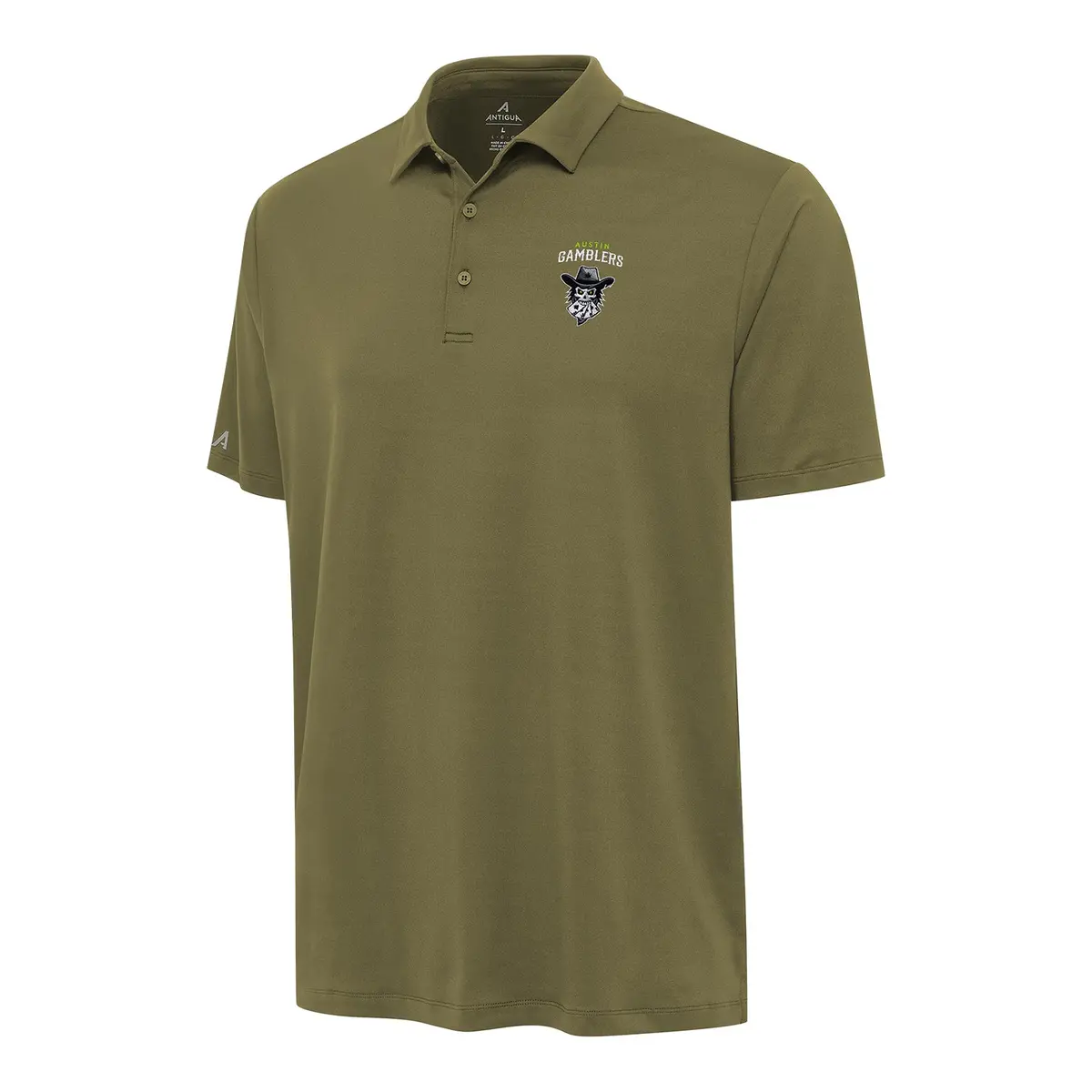 Pbr X Antigua Austin Gamblers Reprocess Polo - Burnt Olive 1