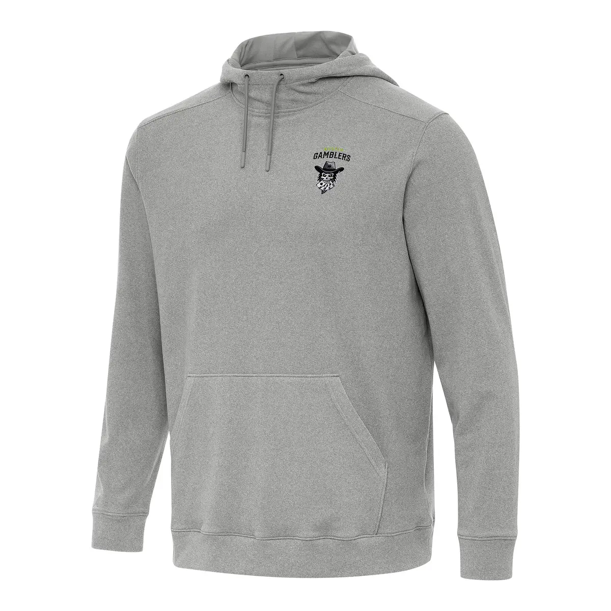 Pbr X Antigua Austin Gamblers Cloud Pullover Hoodie - Grey Heather 1