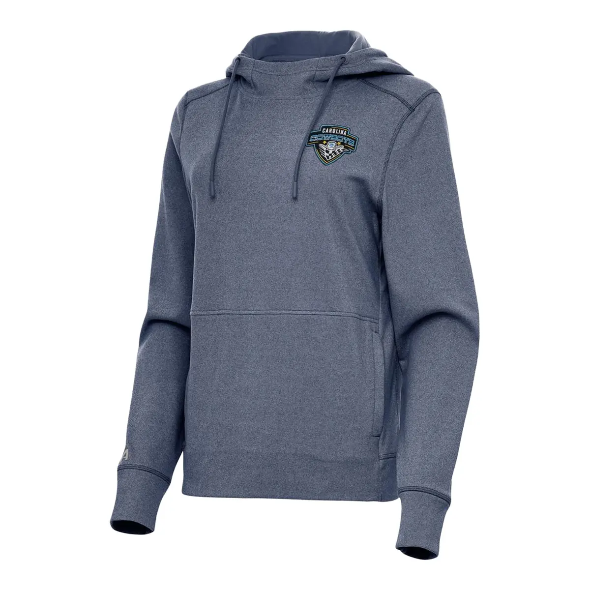 Pbr X Antigua Ladies Carolina Cowboys Justice Pullover Hoodie - Grey 1