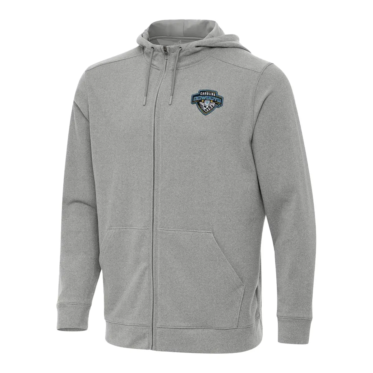 Pbr X Antigua Carolina Cowboys Effortless Full Zip Hoodie - Silver 1