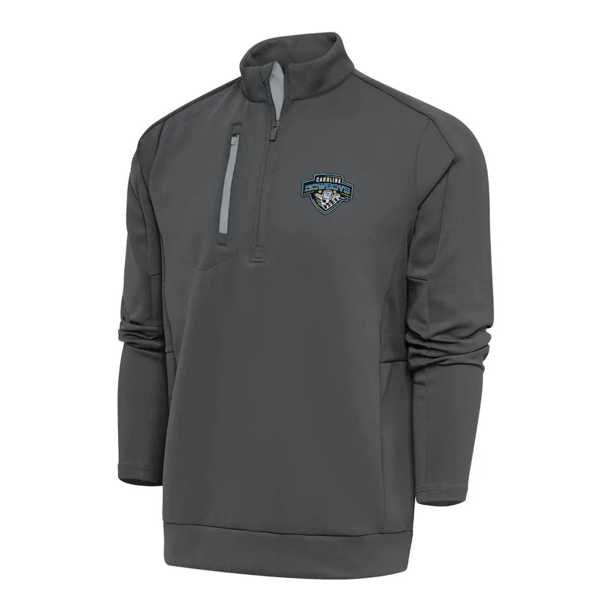 Pbr X Antigua Carolina Cowboys Generation 1/4 Zip Pullover - Silver 1