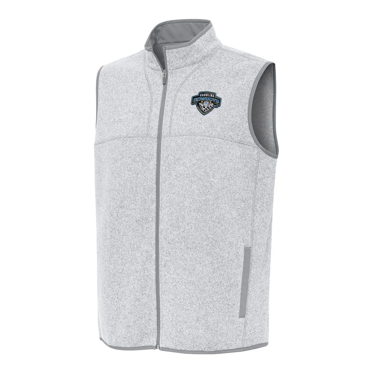 Pbr X Antigua Carolina Cowboys Fortune Vest - Light Grey Heather 1