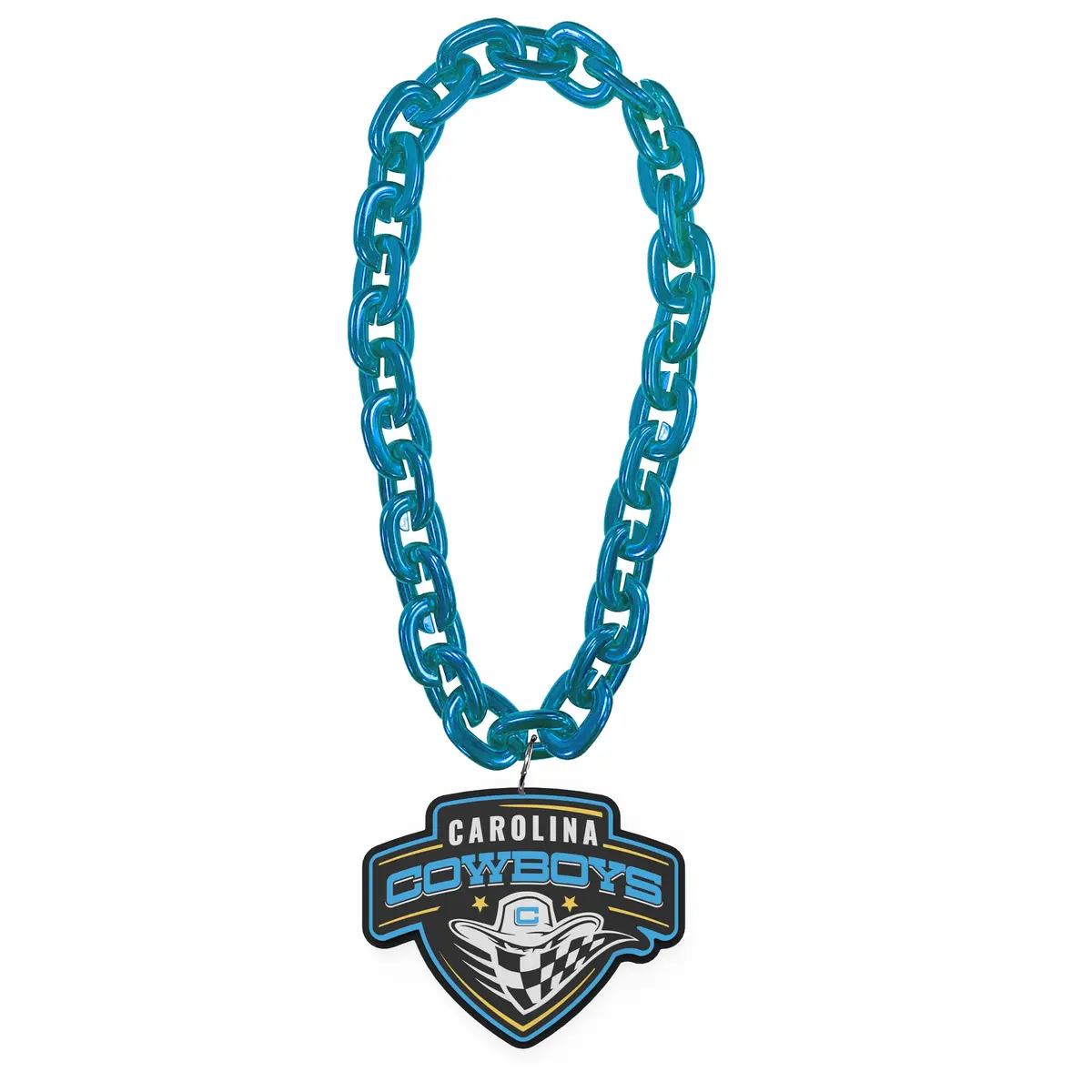 Carolina Cowboys 3D Foam Fan Chain - Teal 1