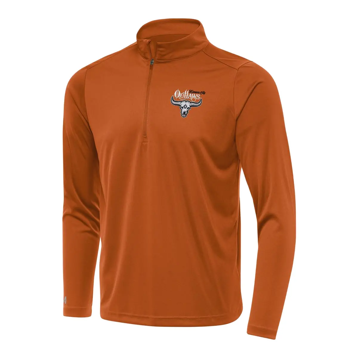 Pbr X Antigua Kansas City Outlaws Tribute 1/4 Zip Pullover - Orange 1