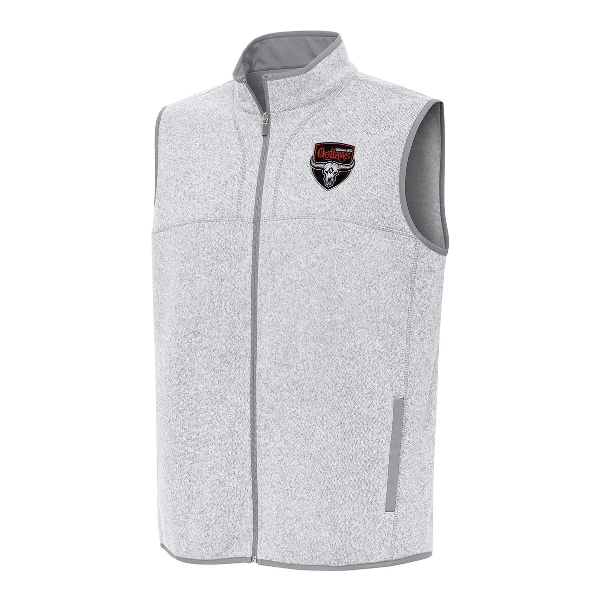 Pbr X Antigua Kansas City Outlaws Fortune Vest - Light Grey Heather 1