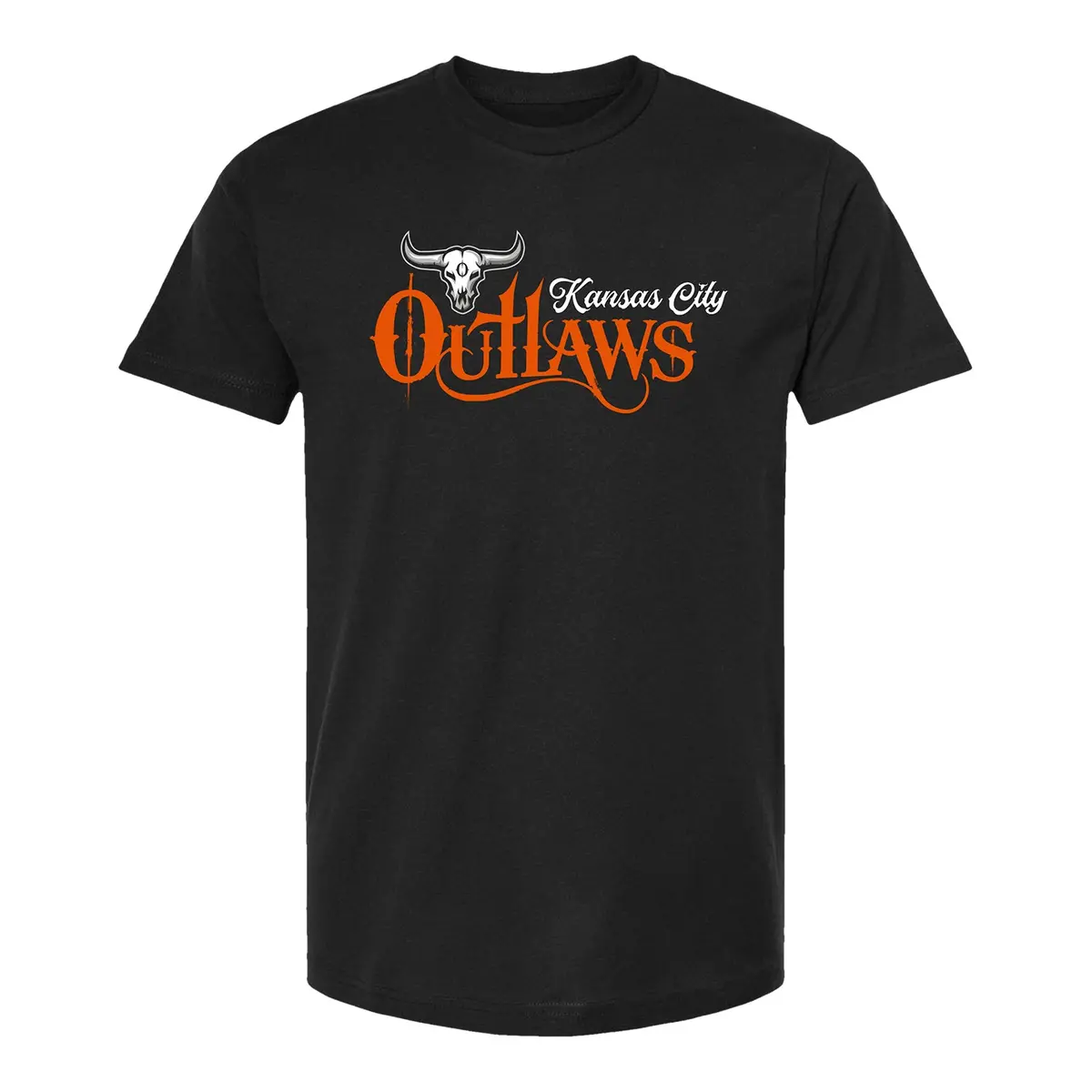 Kansas City Outlaws Logo T-Shirt - Black 1
