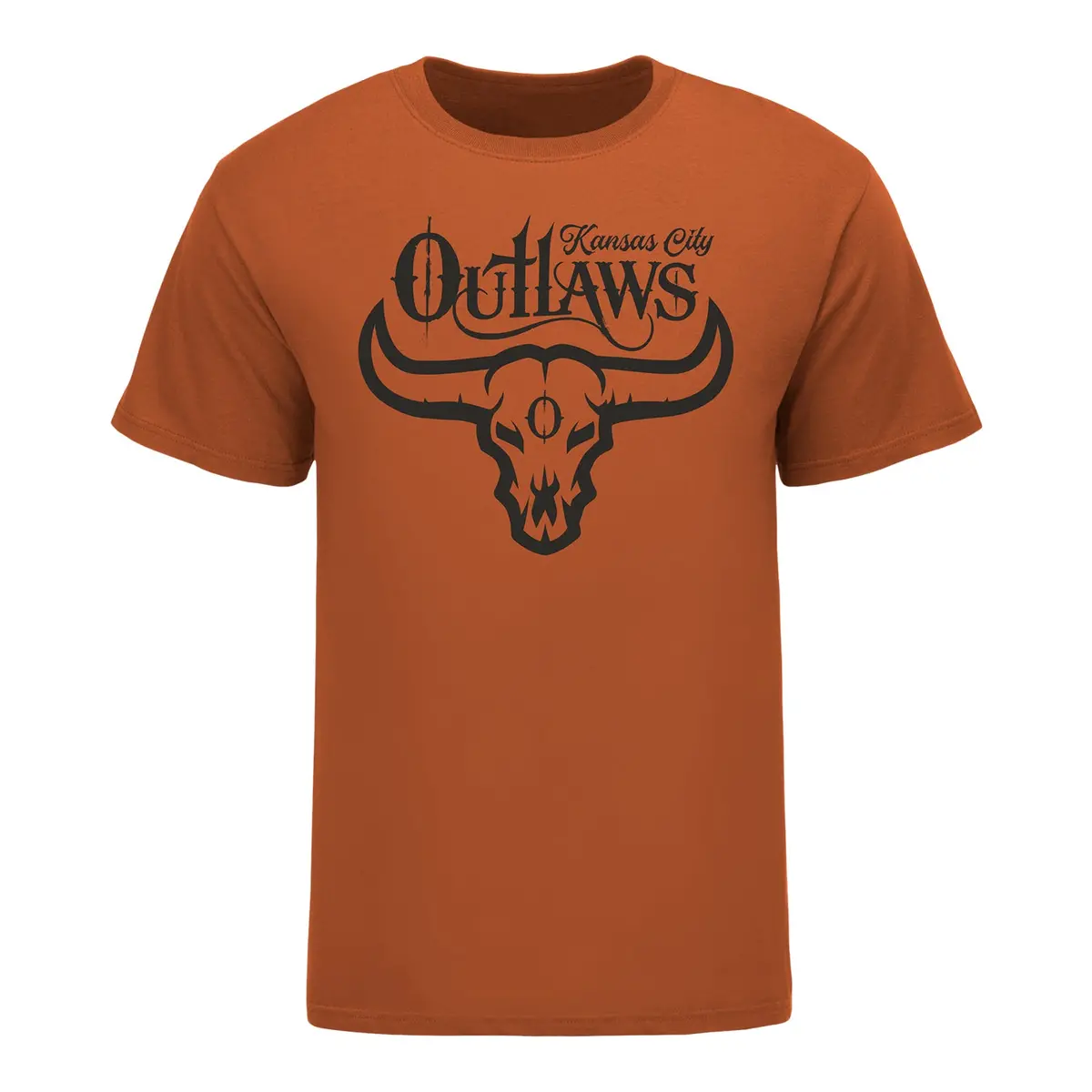 Youth Kansas City Outlaws Logo T-Shirt - Orange 1