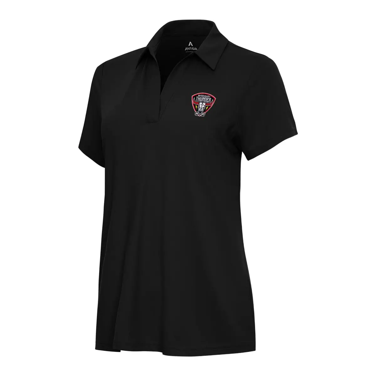 Pbr X Antigua Ladies Missouri Thunder Era Polo - Black 1