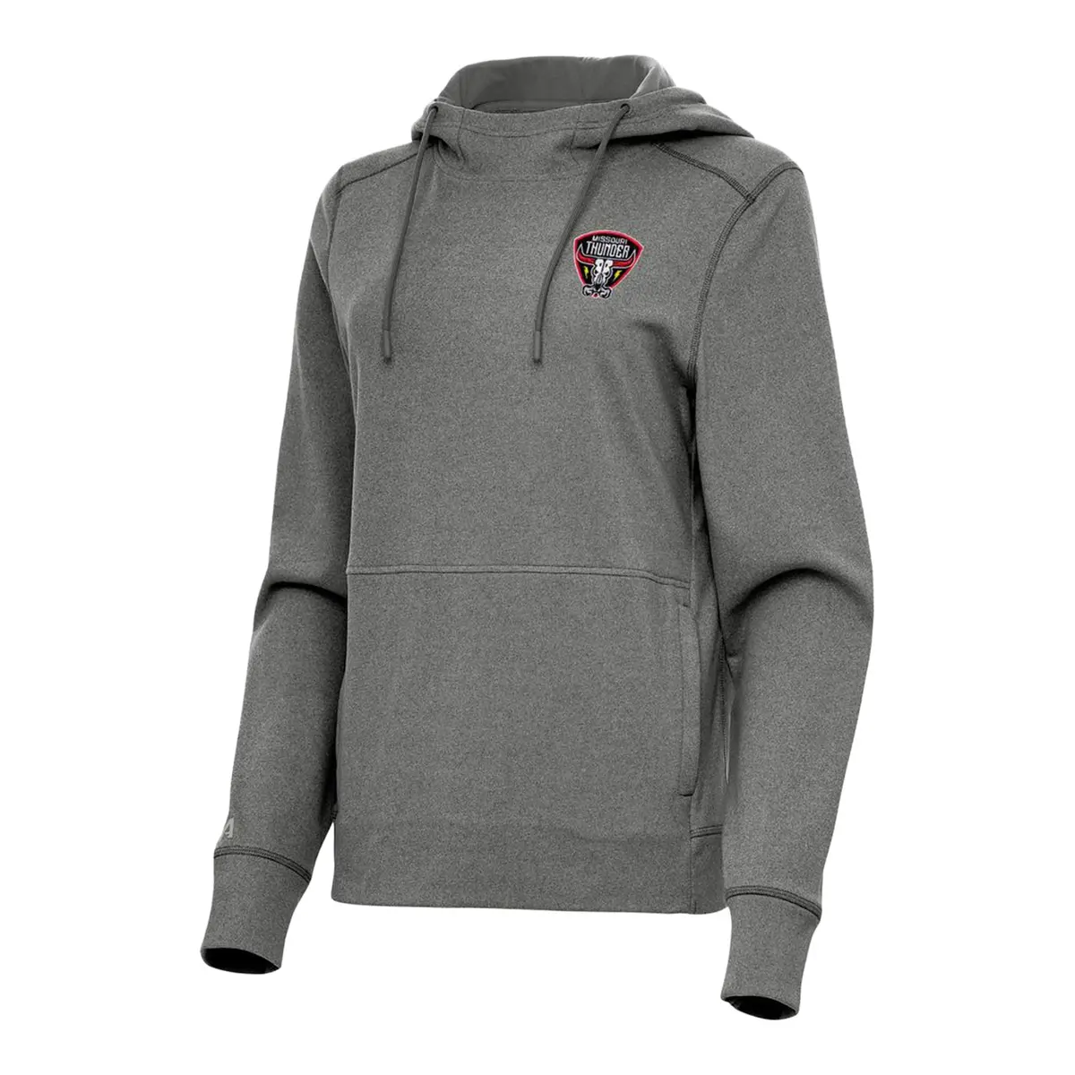Pbr X Antigua Ladies Missouri Thunder Justice Pullover Hoodie - Silver 1