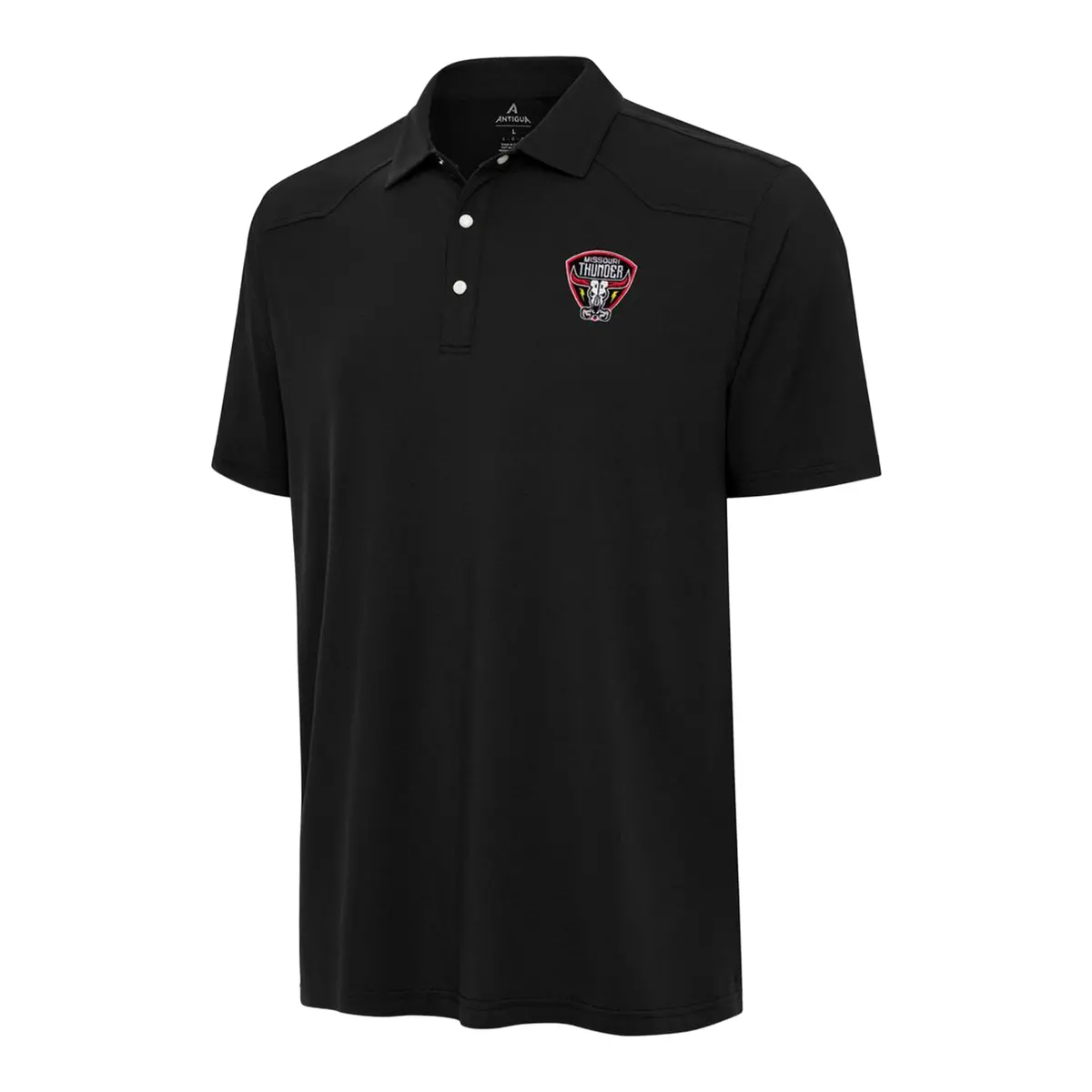 Pbr X Antigua Missouri Thunder Western Polo - Black 1