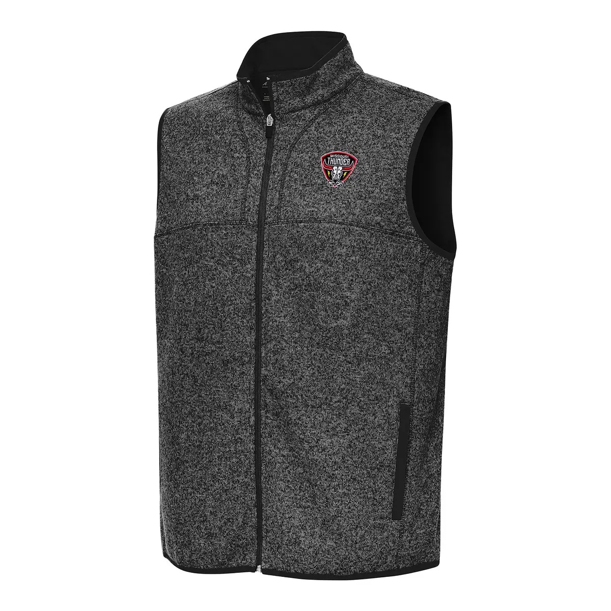 Pbr X Antigua Missouri Thunder Fortune Vest - Black Heather 1