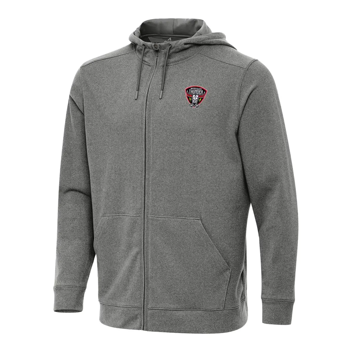 Pbr X Antigua Missouri Thunder Effortless Full Zip Hoodie - Silver 1