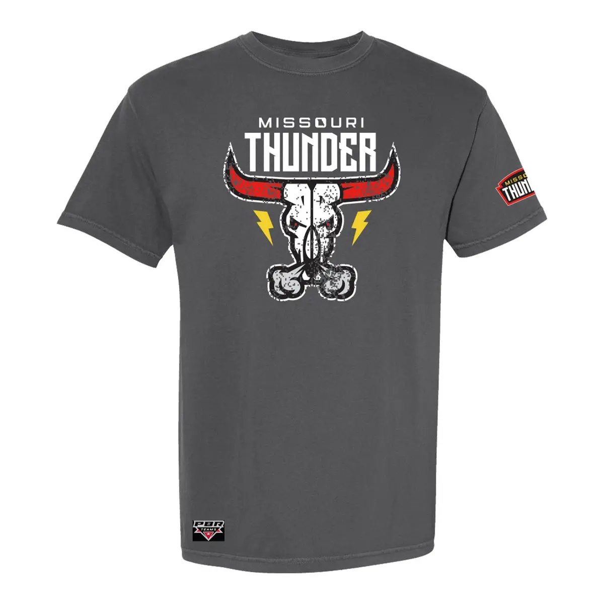 Missouri Thunder Distressed Icon T-Shirt - Grey 1