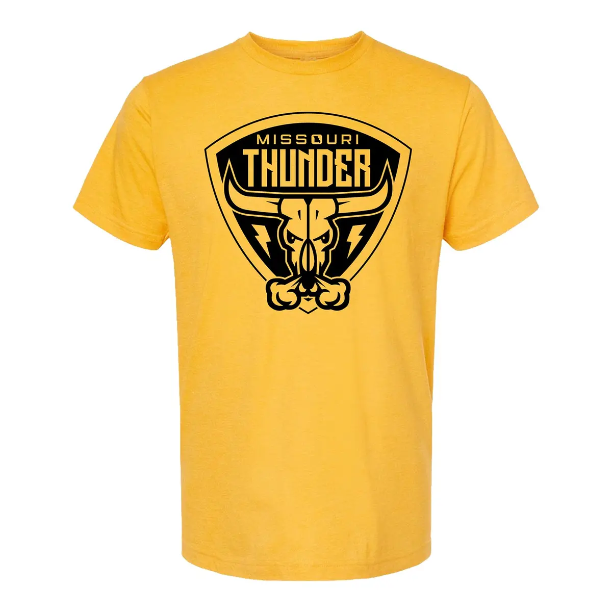 Youth Missouri Thunder Logo T-Shirt - Yellow 1