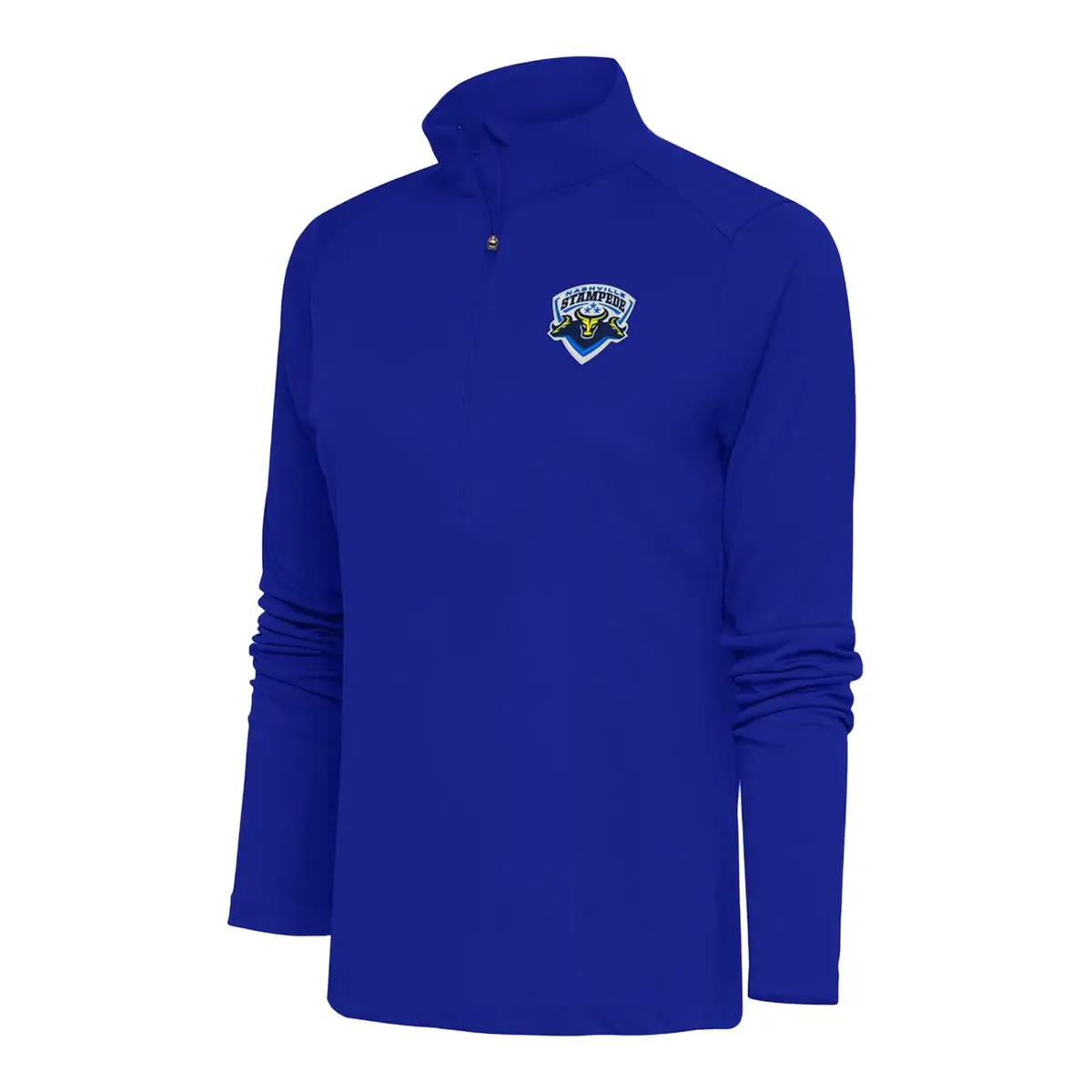 Pbr X Antigua Ladies Nashville Stampede Tribute 1/4 Zip Pullover - Blue 1