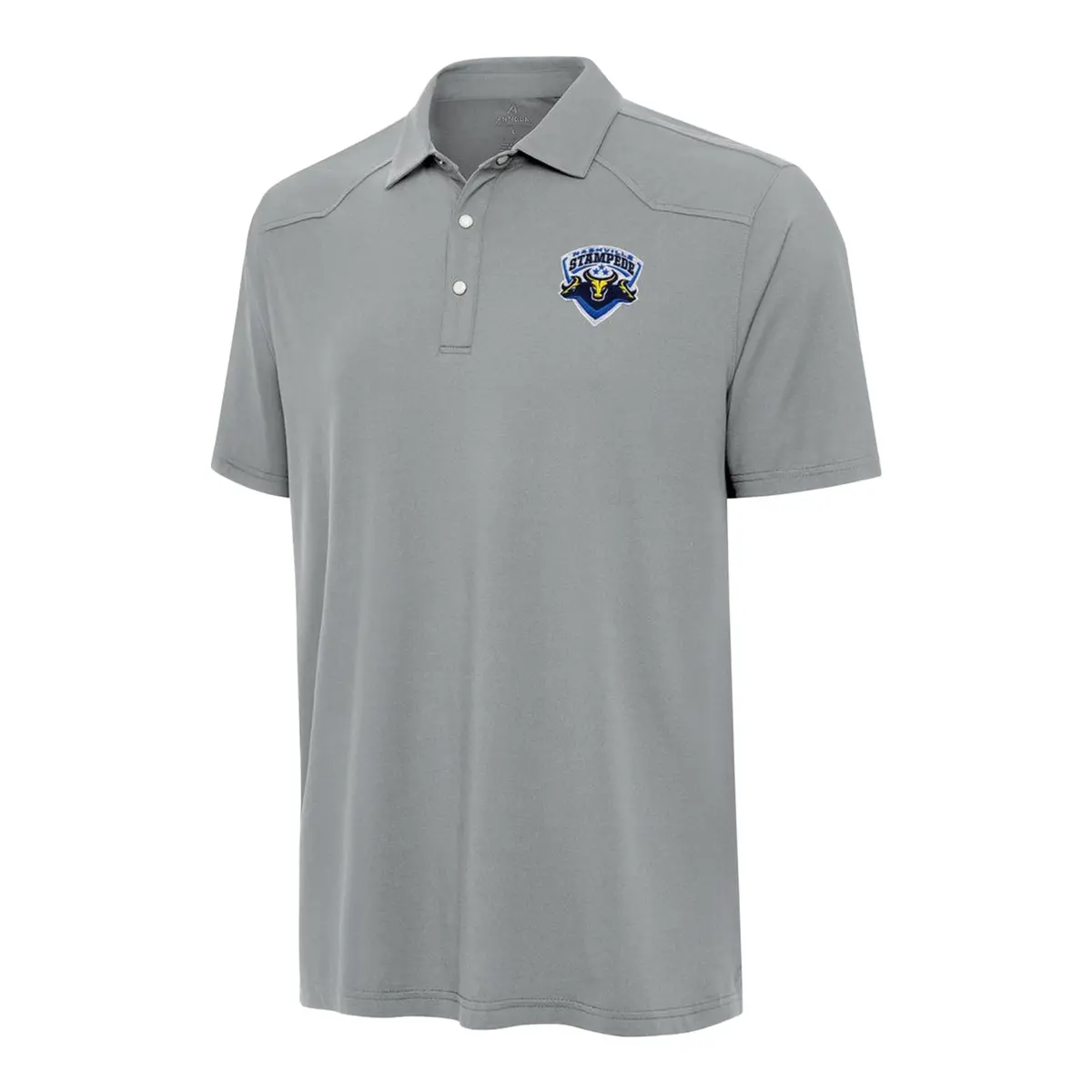 Pbr X Antigua Nashville Stampede Western Polo - Grey 1