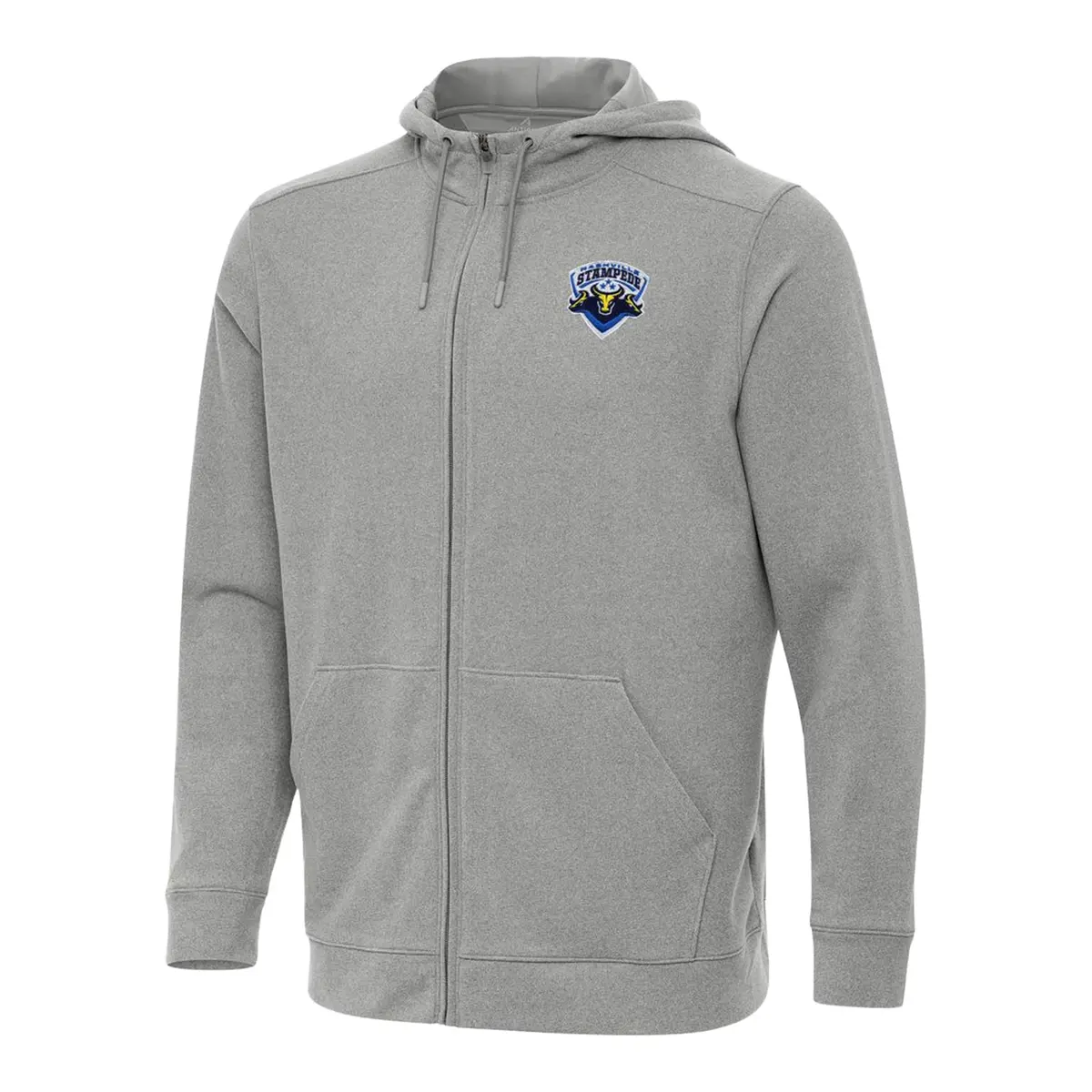 Pbr X Antigua Nashville Stampede Effortless Full Zip Hoodie - Silver 1