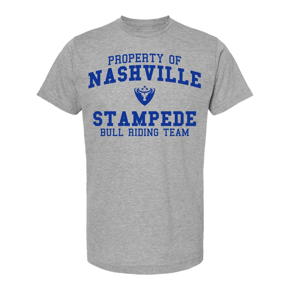 Nashville Stampede Collegiate T-Shirt - Grey 1