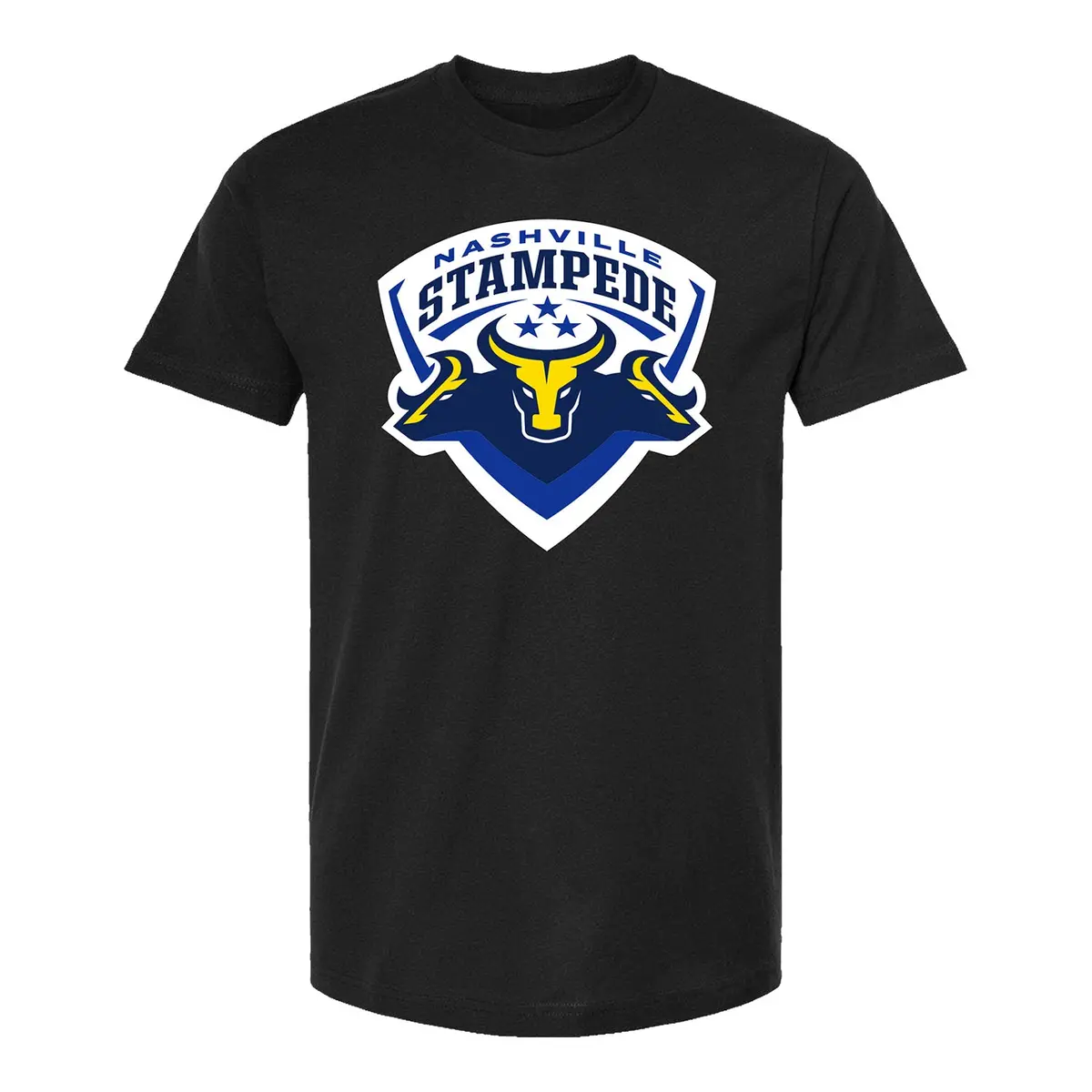 Nashville Stampede Logo T-Shirt - Black 1