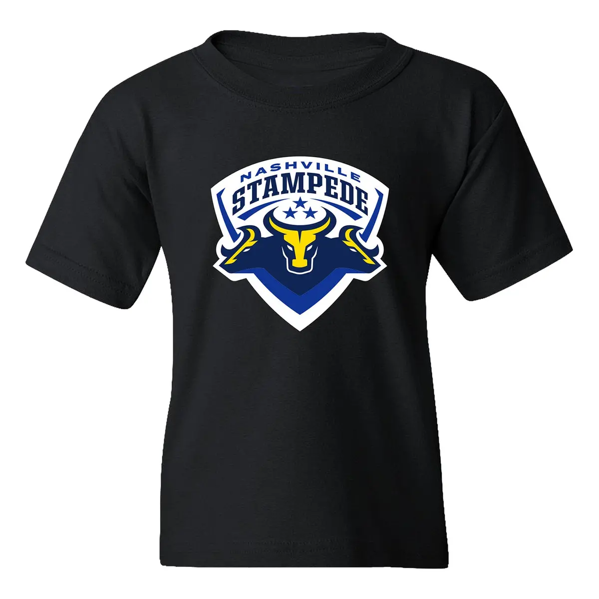 Youth Nashville Stampede Logo T-Shirt - Black 1