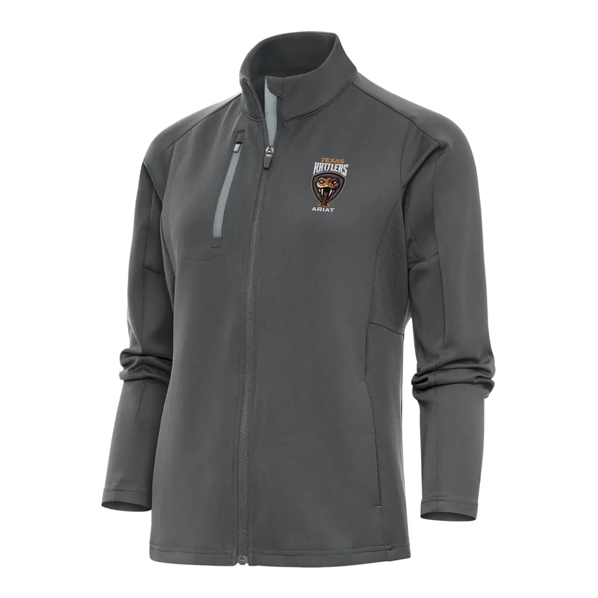 Pbr X Antigua Ladies Texas Rattlers Generation Full Zip Jacket - Silver 1