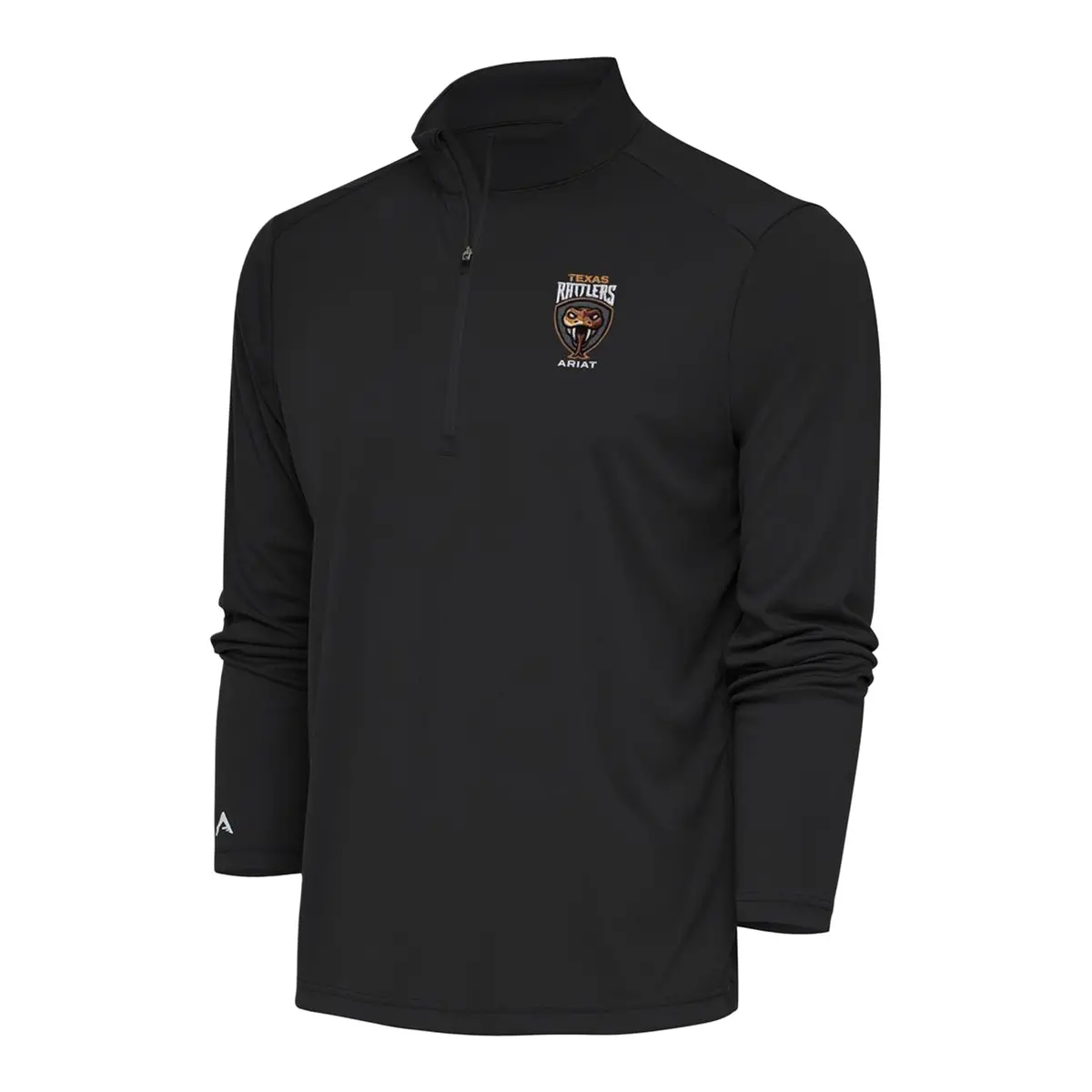 Pbr X Antigua Texas Rattlers Tribute 1/4 Zip Pullover - Black 1