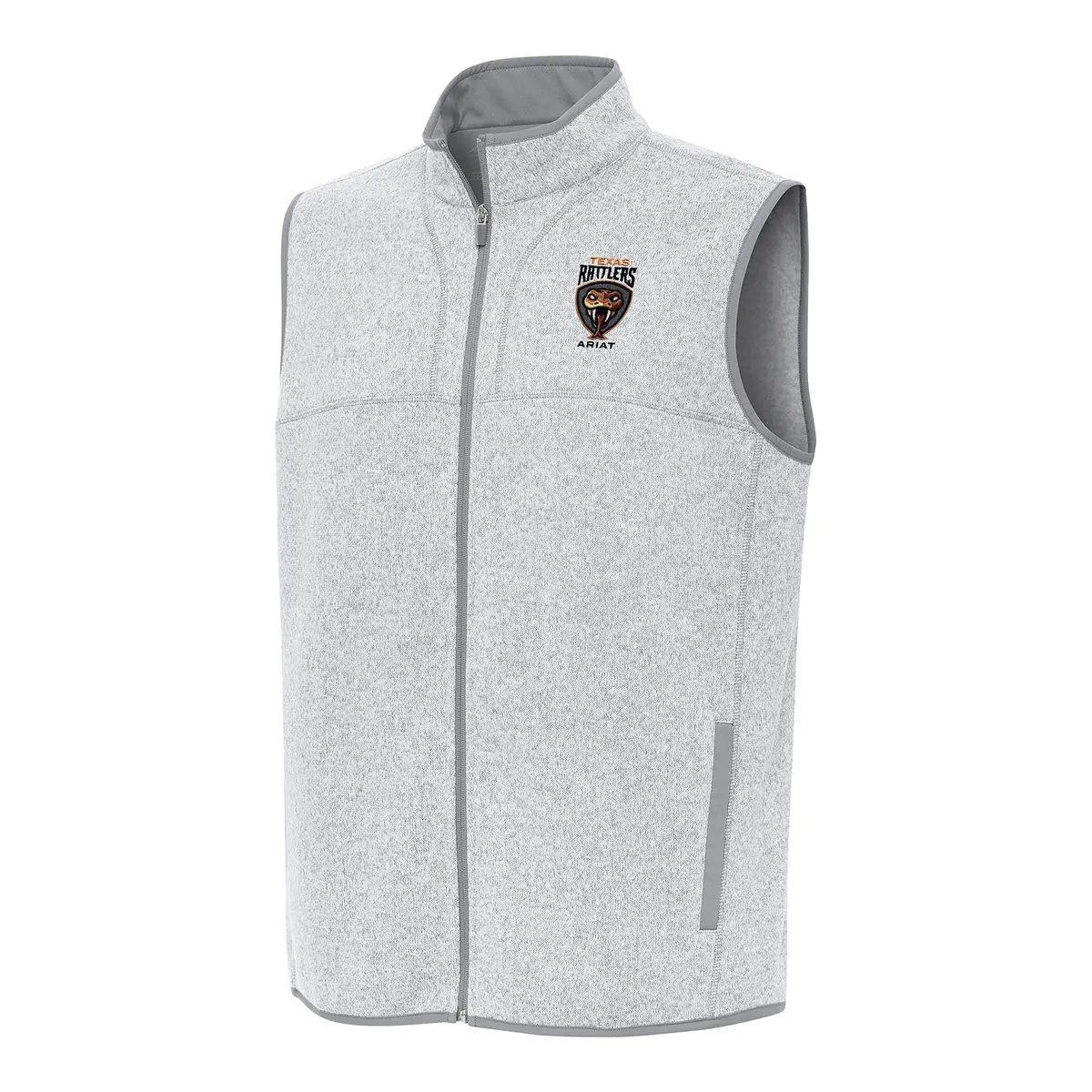 Pbr X Antigua Texas Rattlers Fortune Vest - Light Grey Heather 1