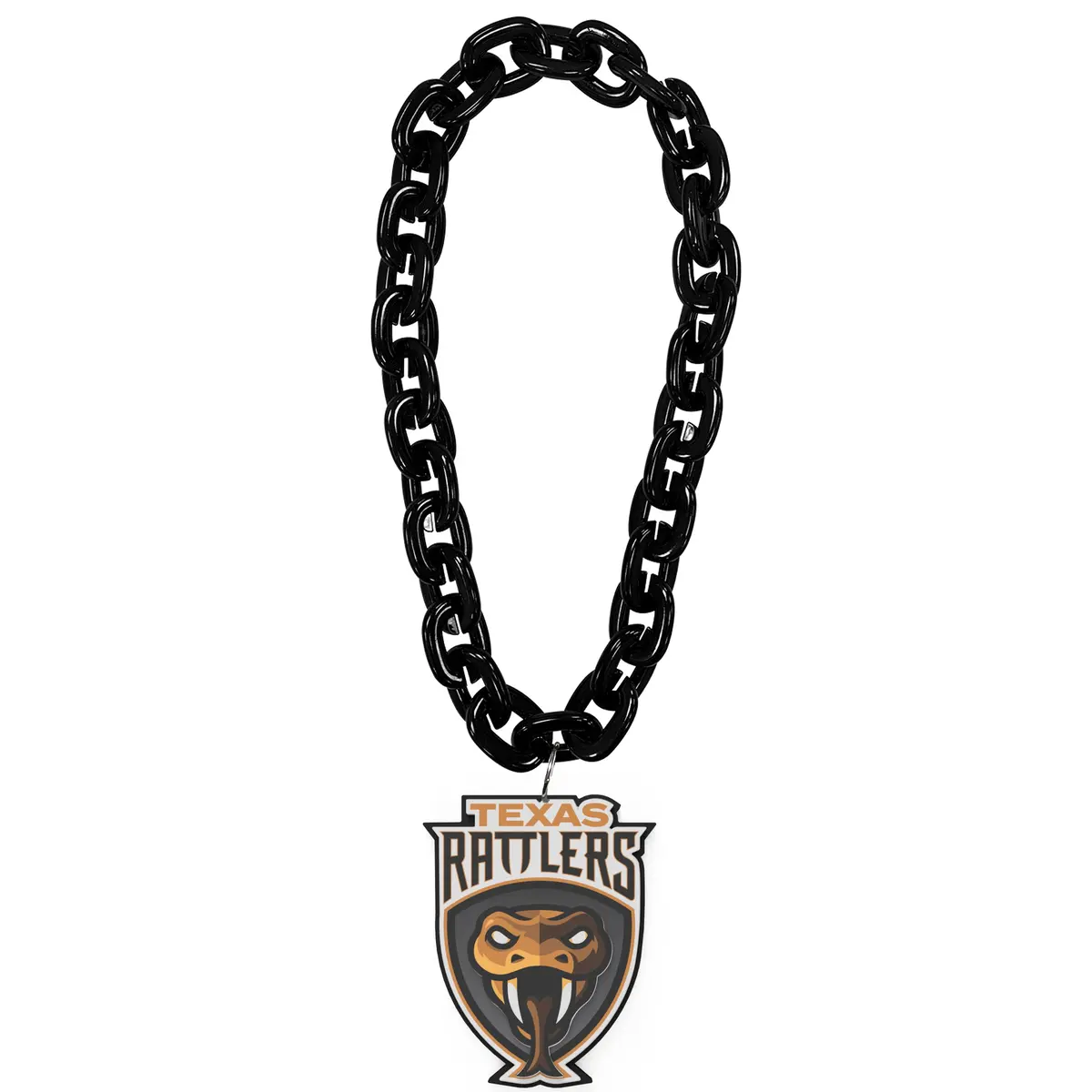 Texas Rattlers 3D Foam Fan Chain - Black 1