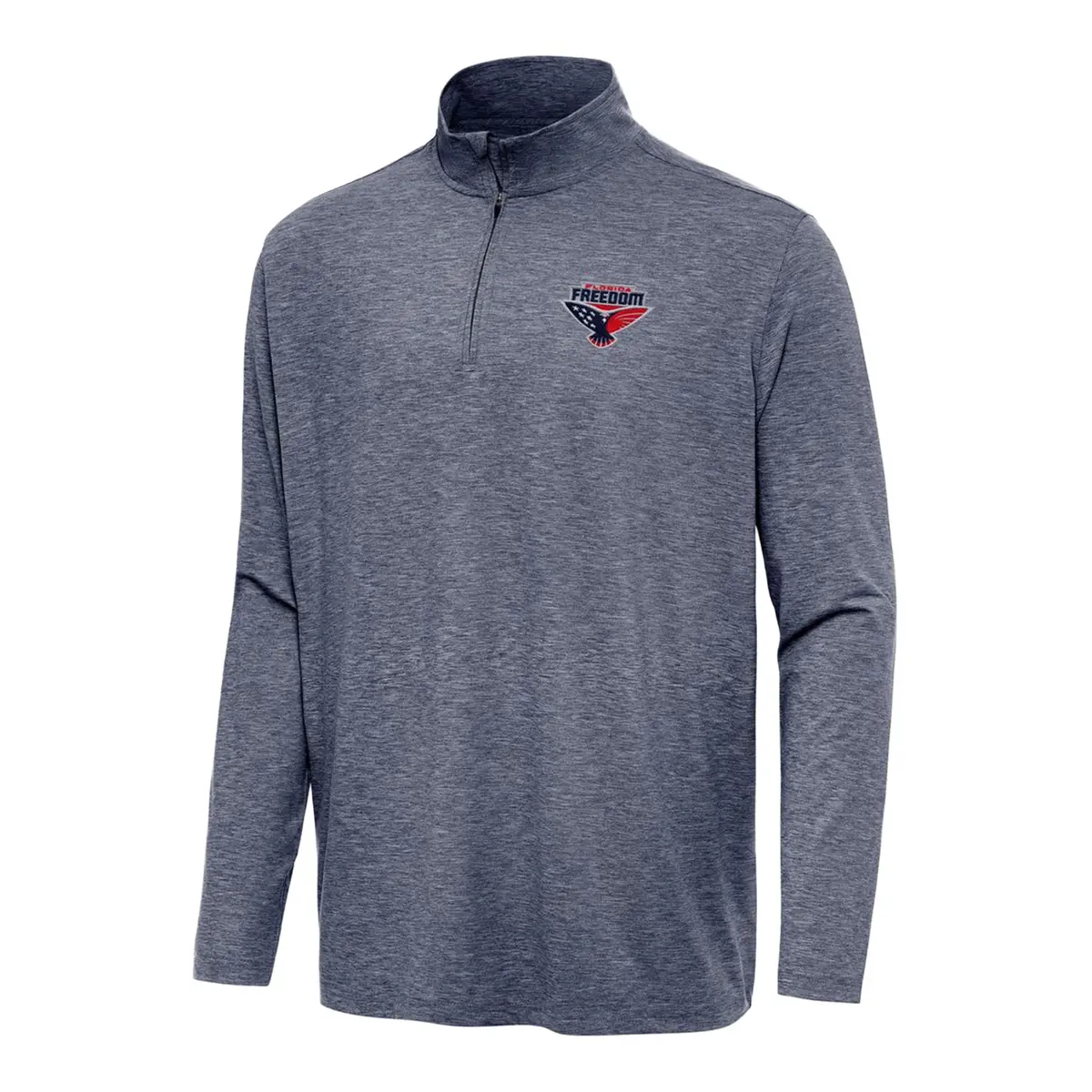 Pbr X Antigua Florida Freedom Hunk 1/4 Zip Pullover - Grey 1