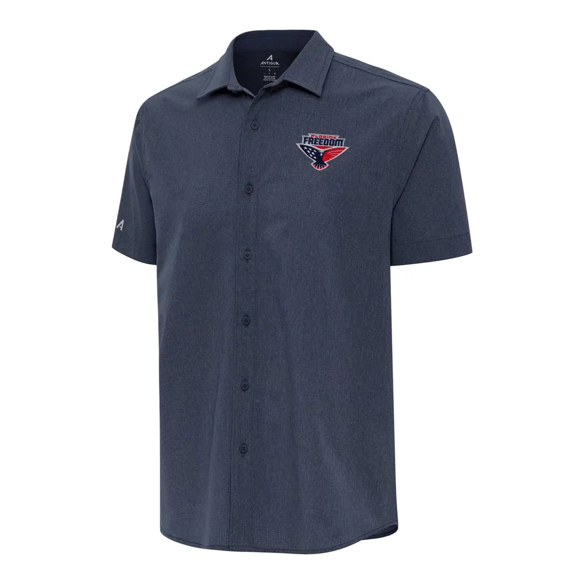 Pbr X Antigua Florida Freedom Activate Woven Shirt - Blue 1