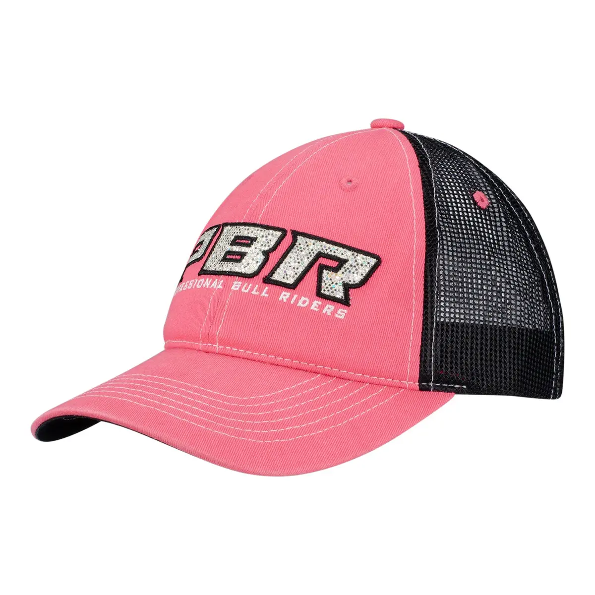 Pbr Ladies Glitter Patch Hat - Coral 1