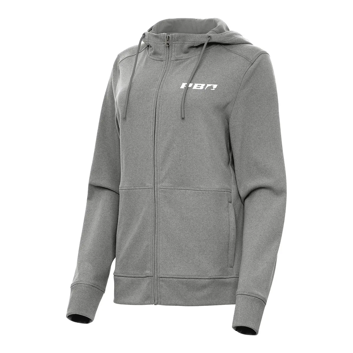 Pbr X Antigua Primary Logo Women's Seeker Full-Zip - Black Heather 1