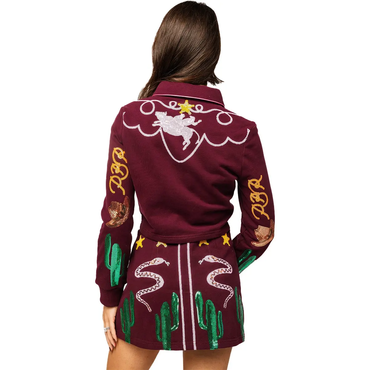 Pbr X Queen Of Sparkles Icon Skirt - Maroon 1