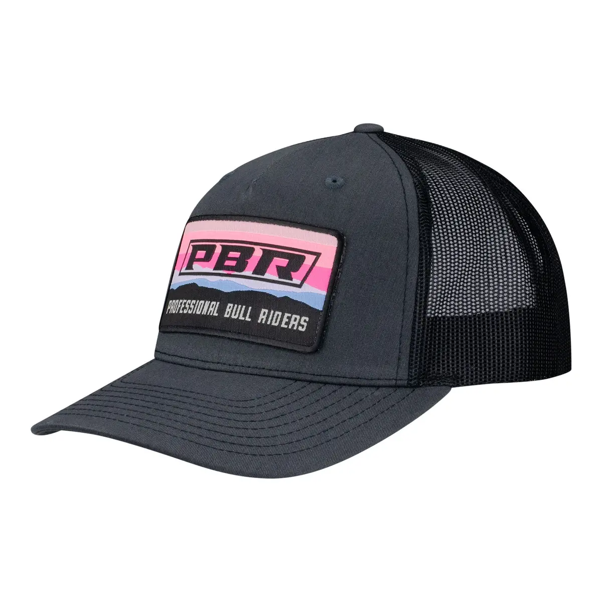 Pbr Neon Sunset Woven Patch Snapback 1