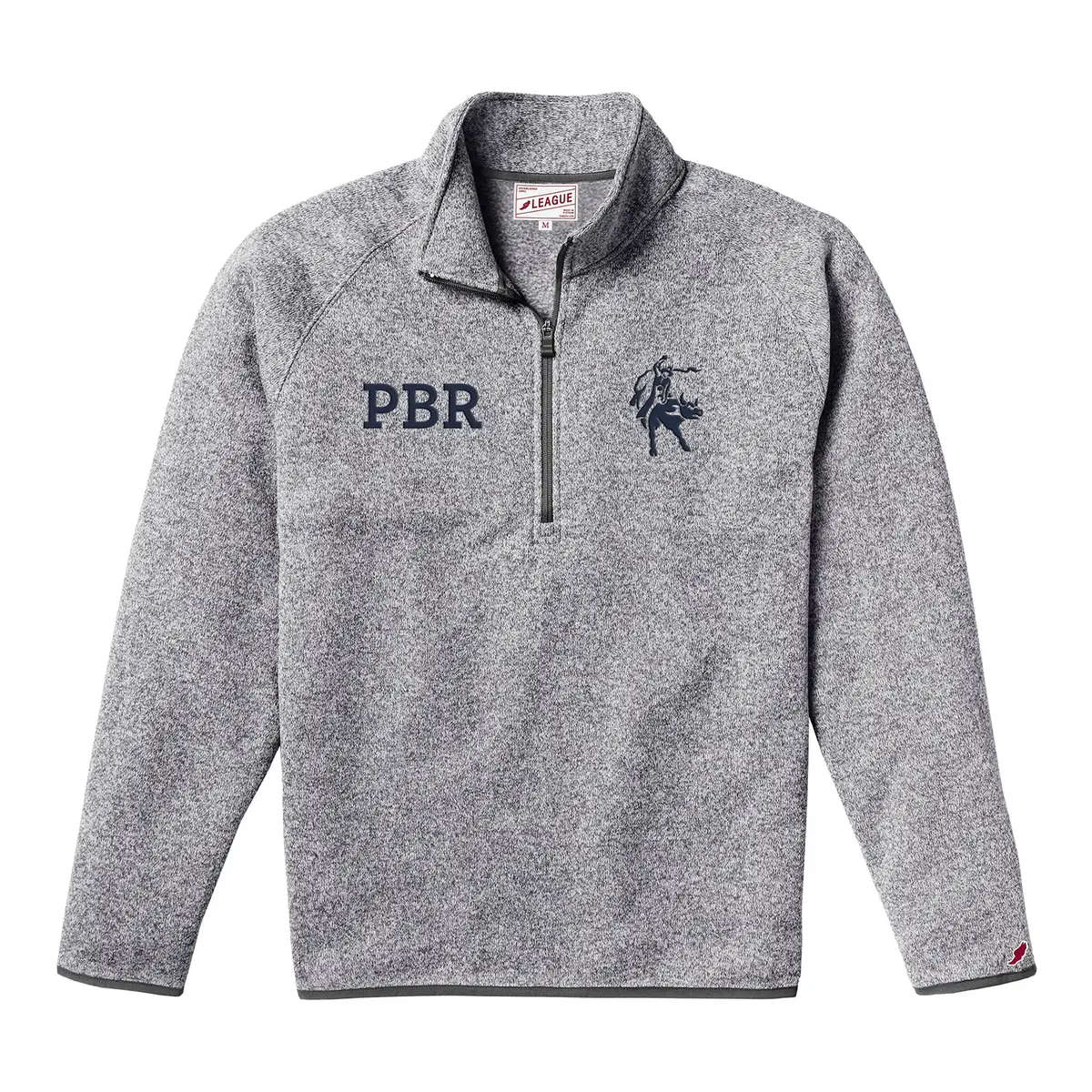 Pbr Double Logo 1/4 Zip Jacket - Grey 1