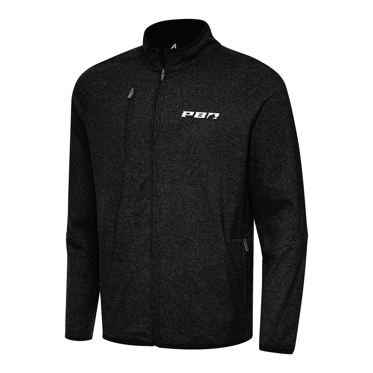 Pbr X Antigua Primary Logo Hold-Up Jacket - Black Heather 1