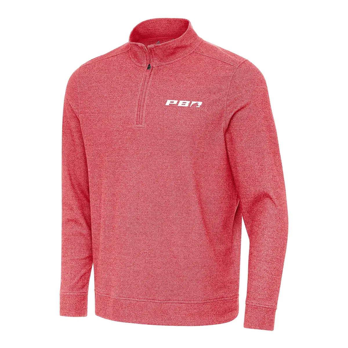 Pbr X Antigua Primary Logo Subtle 1/4-Zip Jacket - Dark Red Heather 1