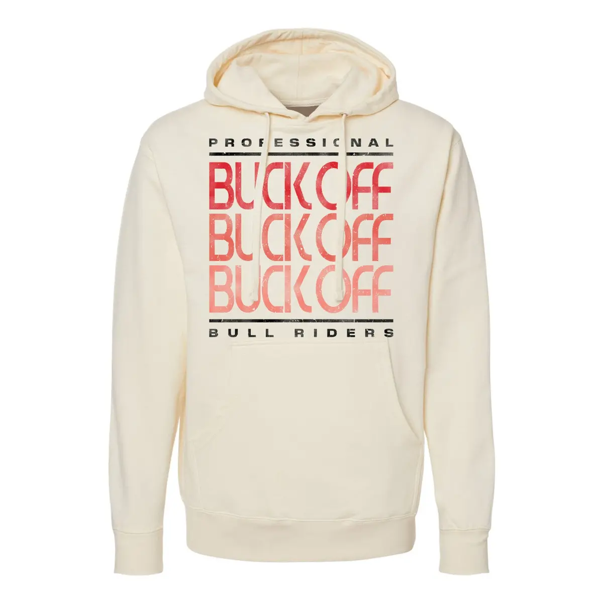 Pbr Buck Off Repeat Hoodie - White 1