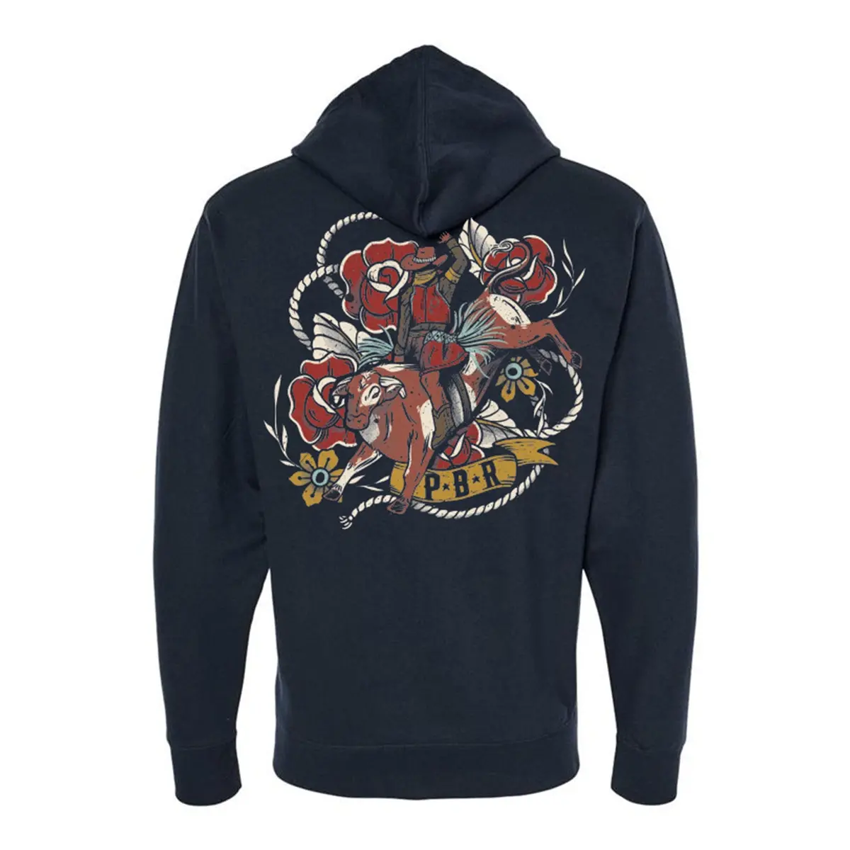 Pbr Ropes & Roses Full-Zip Sweatshirt - Blue 1