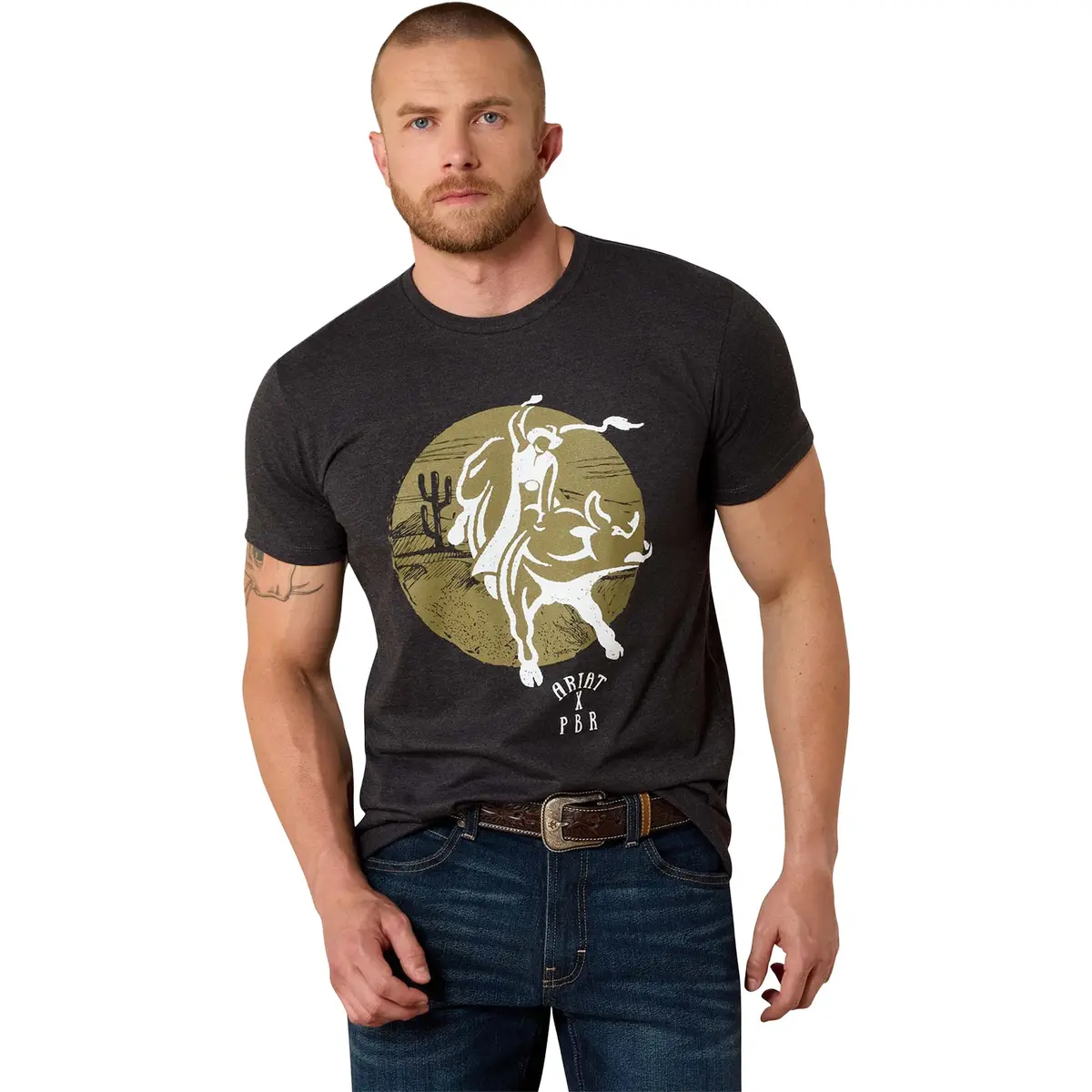 Pbr X Ariat No Guts No Glory T-Shirt - Black 1