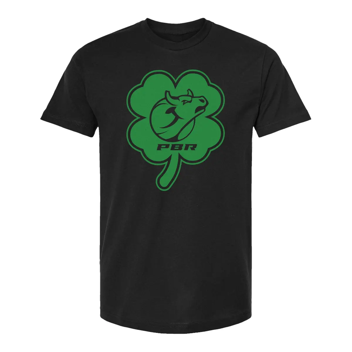 Pbr Bull Head Clover Crest T-Shirt 1