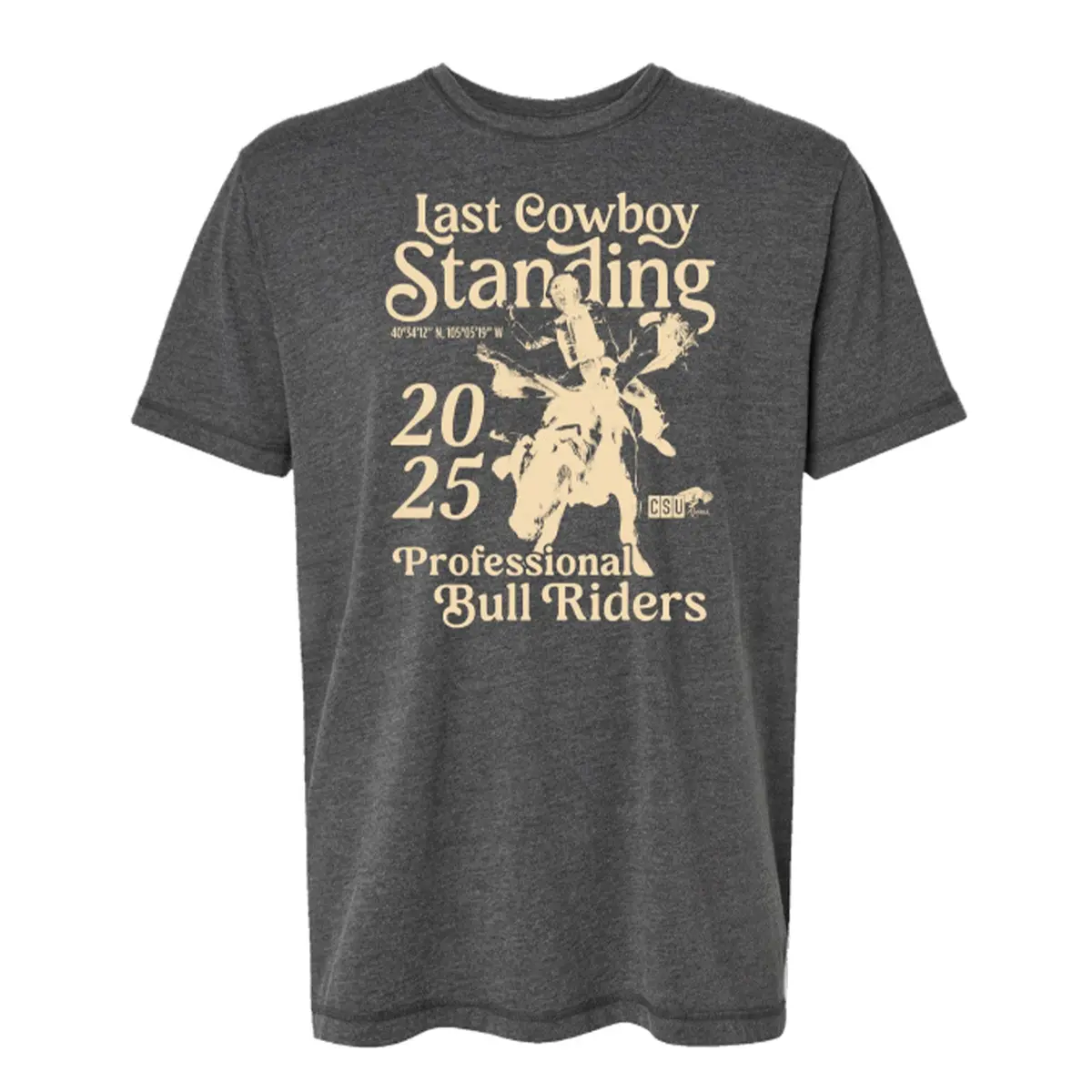 Csu Last Cowboy Standing Coordinates T-Shirt - Grey 1