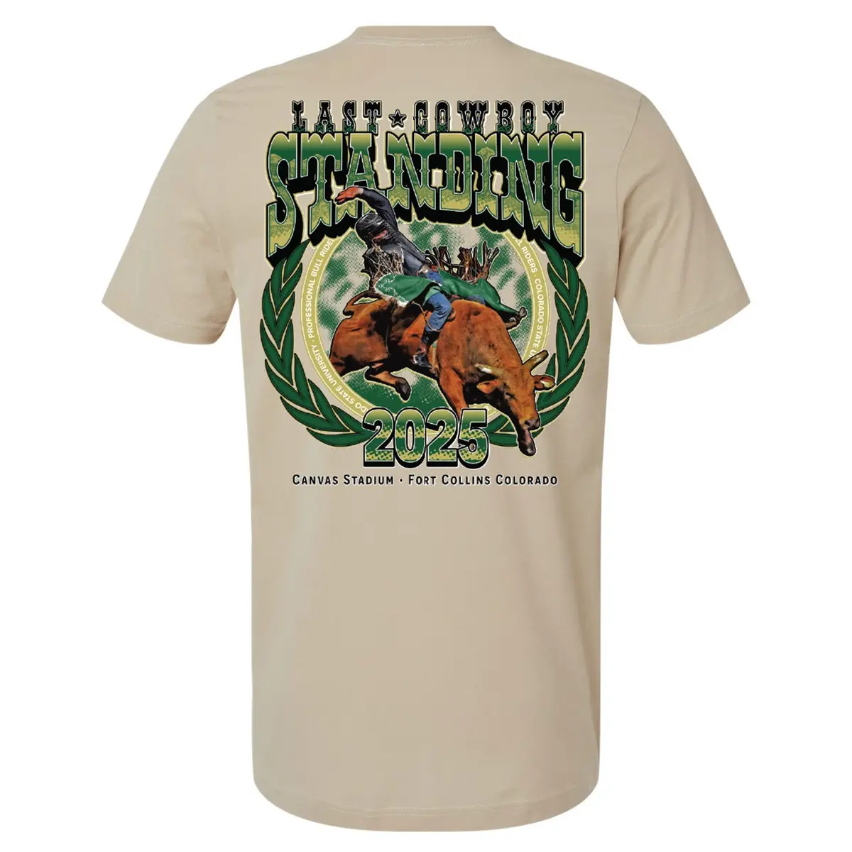 Csu Last Cowboy Standing Event T-Shirt - Tan 1