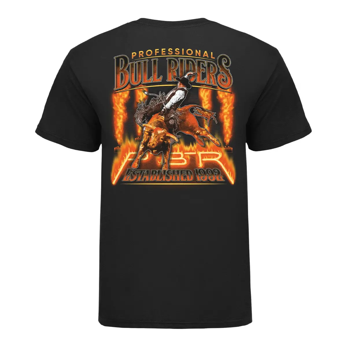 Pbr Fire & Flames T-Shirt - Black 1