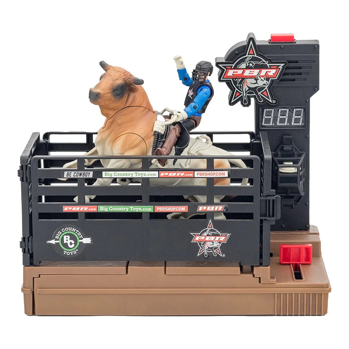 Pbr Bucking Bull & Rider W/ 8-Second Timer & Sound Effects 1