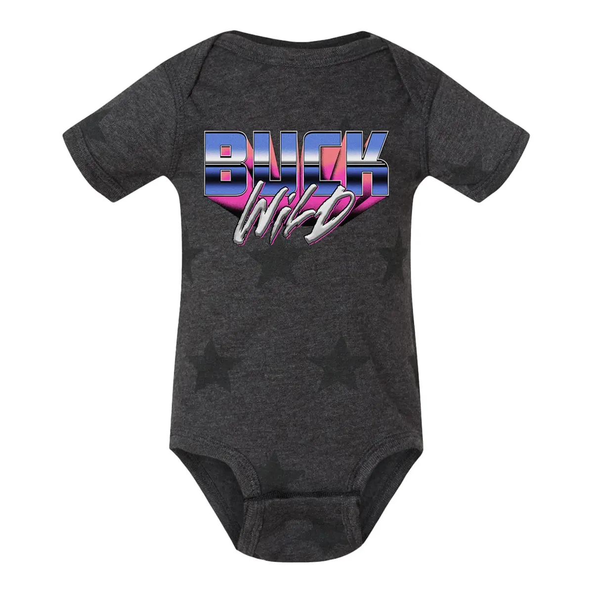 Pbr Infant Buck Wild Star Onesie - Grey 1