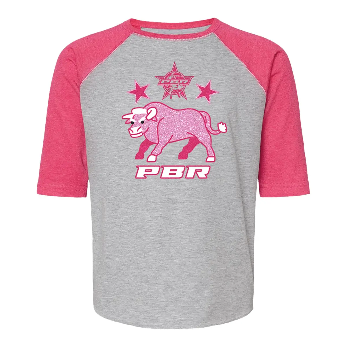 Pbr Razz Toddler 3/4 Sleeve - Pink 1
