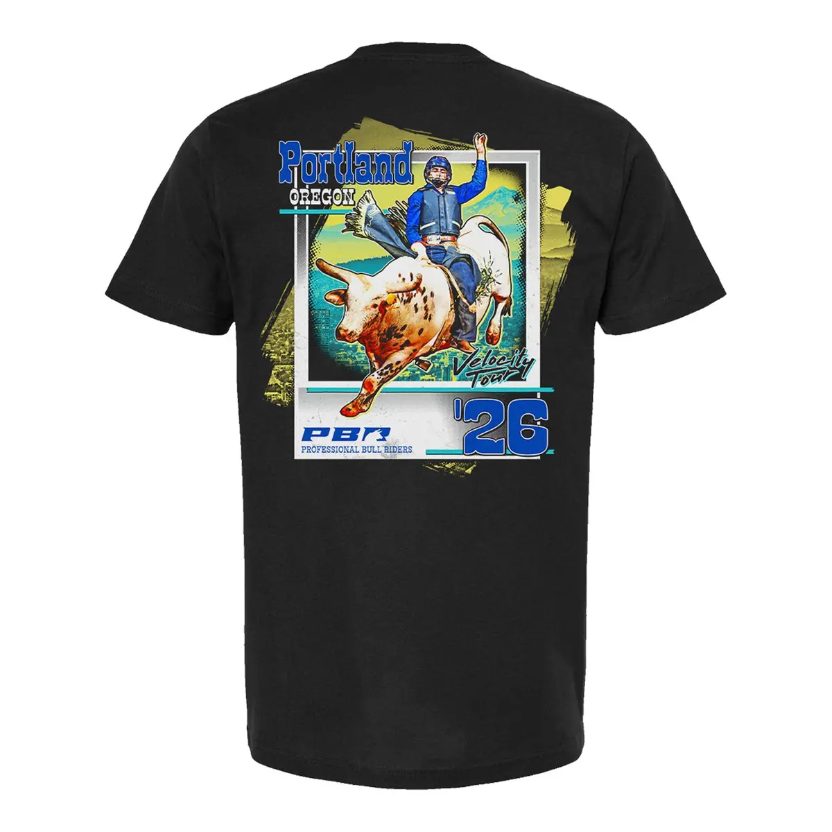 Pbr Portland 2026 Velocity Tour City T-Shirt - Black 1