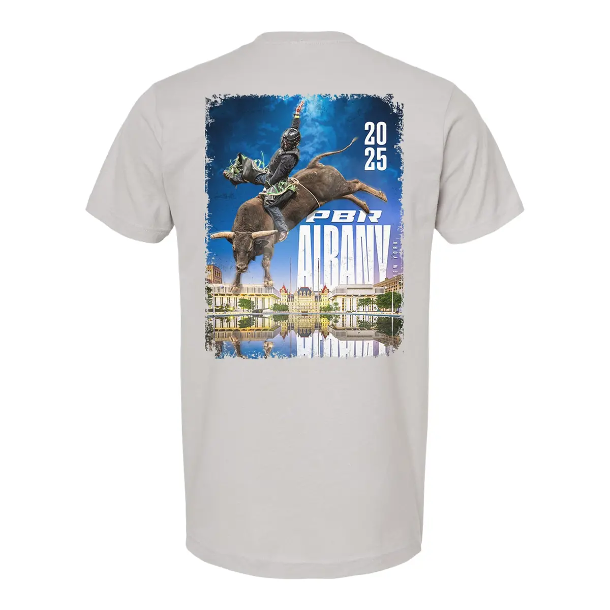 Pbr Albany 2025 Utb Tour City T-Shirt - Grey 1