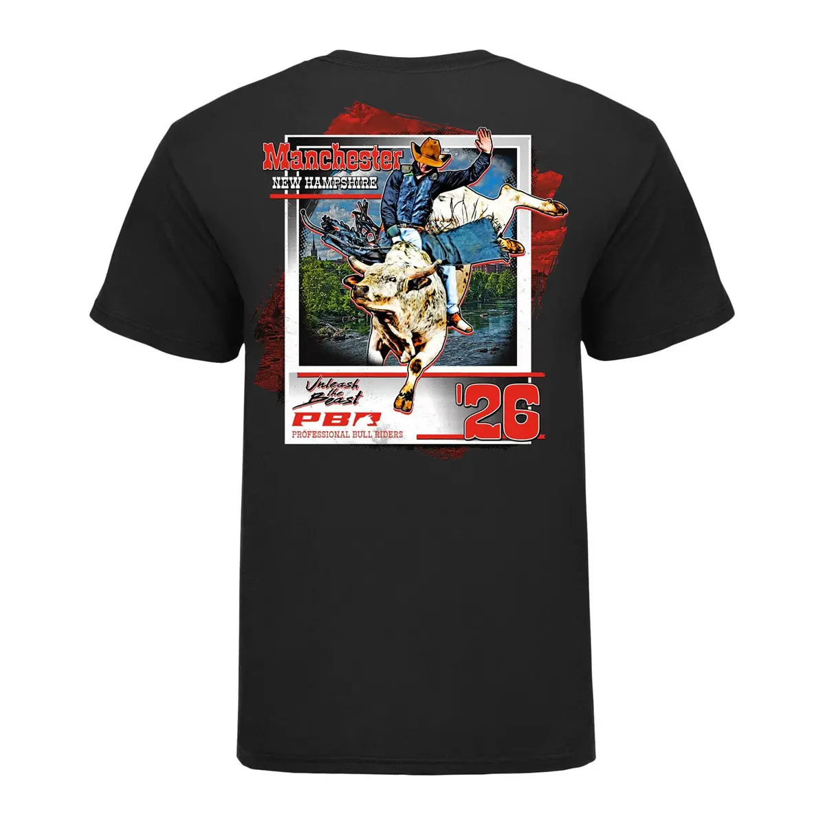 Pbr Manchester 2026 Utb Tour City T-Shirt - Black 1